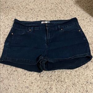 LEI Dark Indigo Jean Shorts